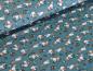 Preview: Baumwolljersey Sweet Hase mit Igel auf Dusty Blue